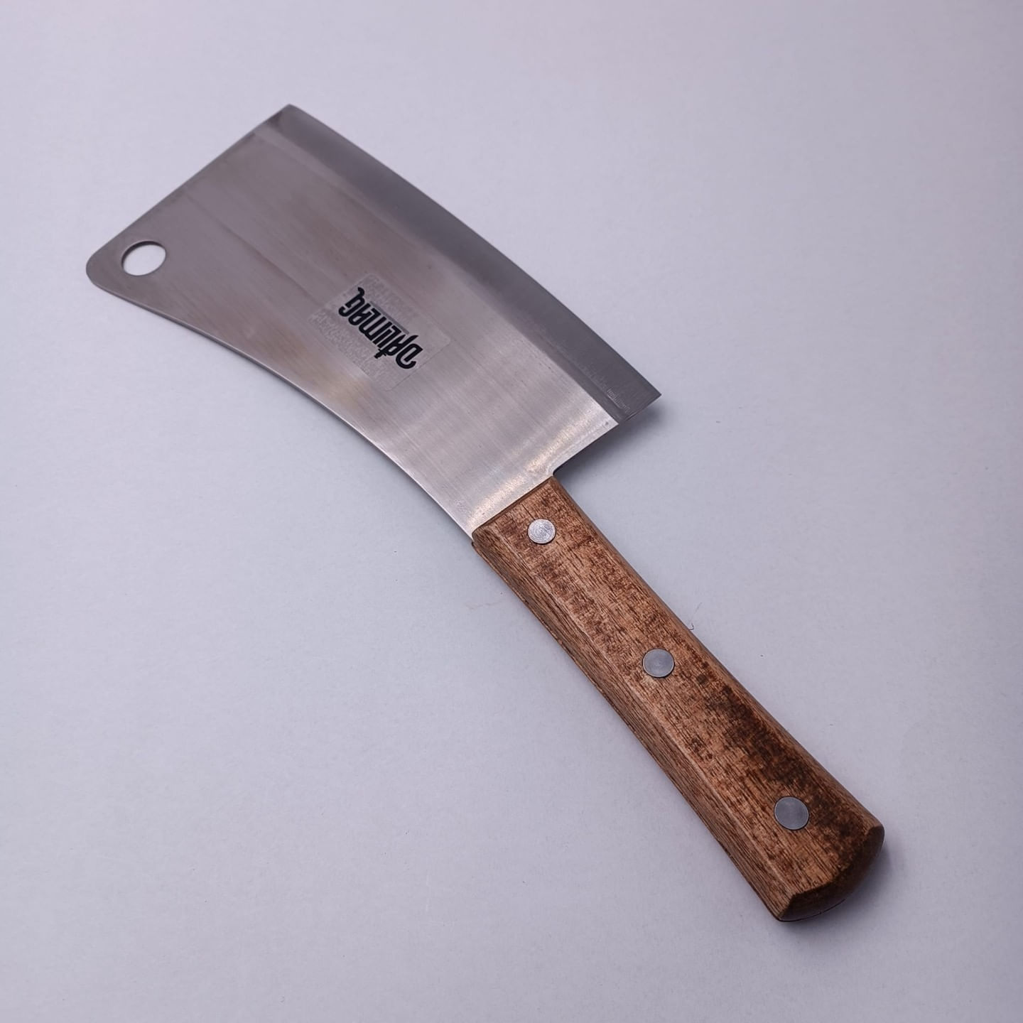 Cutit Tip Satar Pentru Transat si Feliat, Lama Curbata, Otel, Maner Lemn, 37 cm — imaginea 3