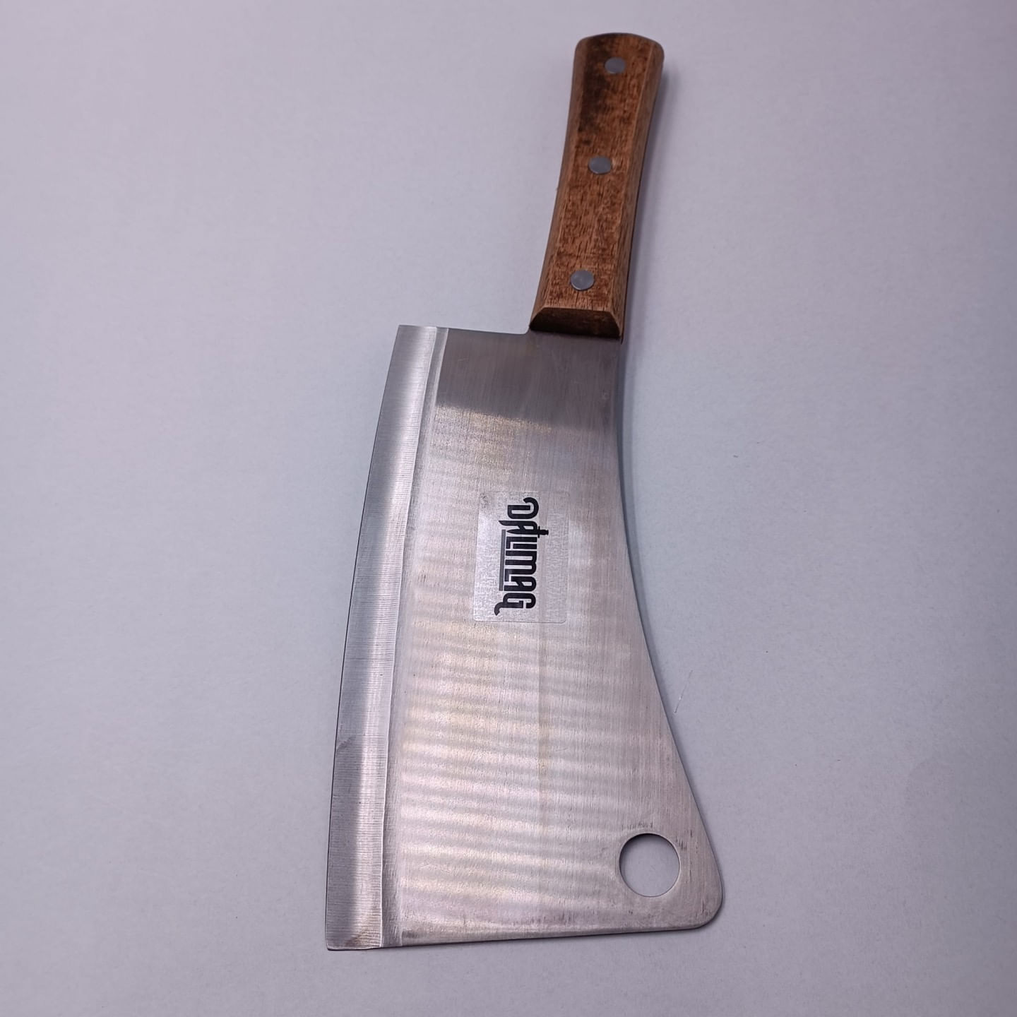 Cutit Tip Satar Pentru Transat si Feliat, Lama Curbata, Otel, Maner Lemn, 37 cm — imaginea 5