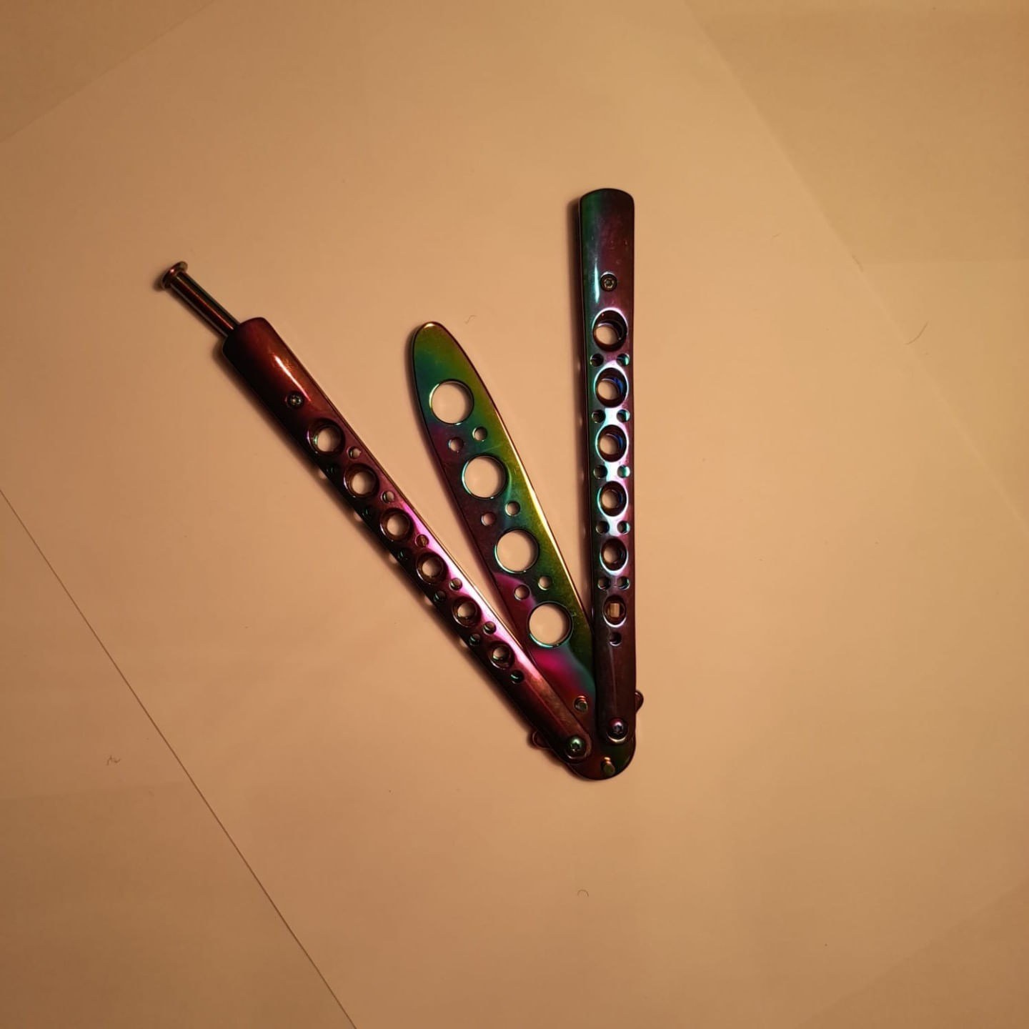 Cutit fluture fara tais, 22 cm, fade clasic, antrenament, Dalimag - imagine 3