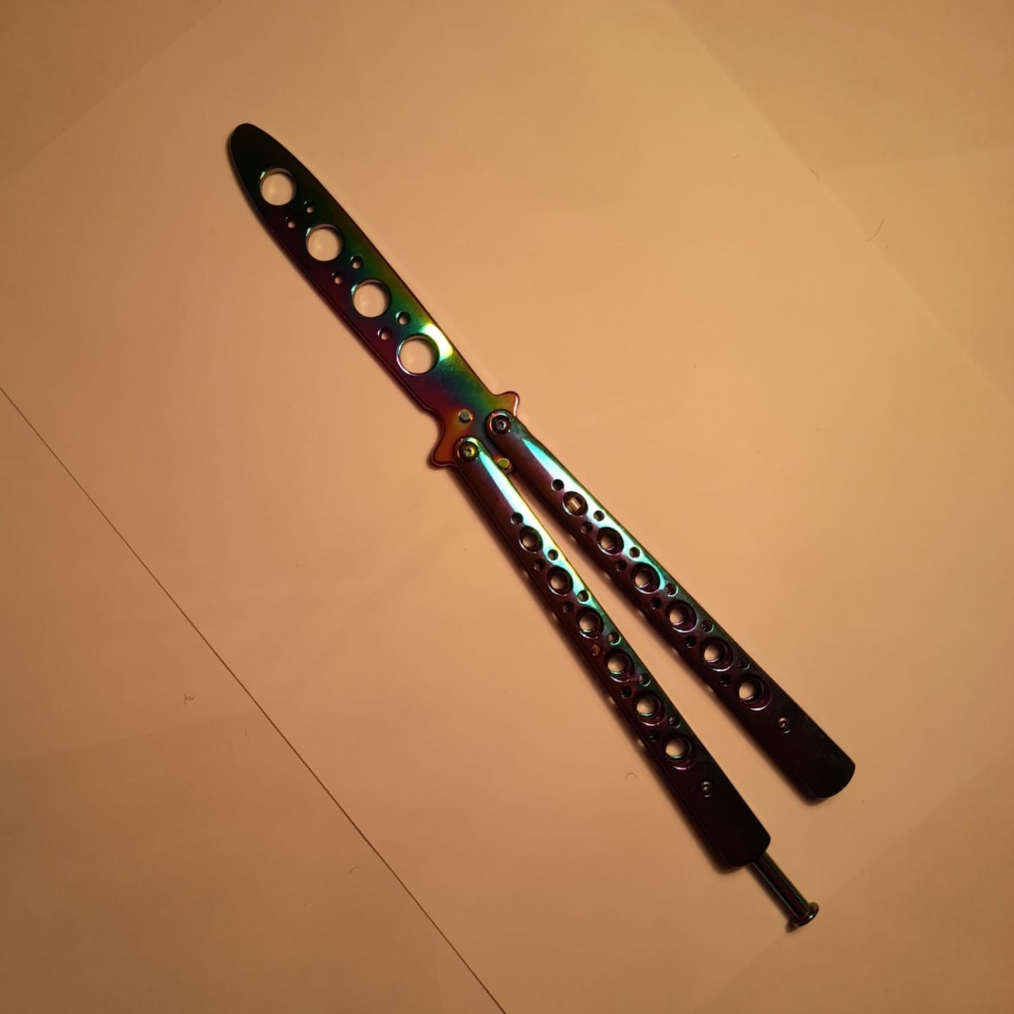 Cutit fluture fara tais, 22 cm, fade clasic, antrenament, Dalimag - imagine 4