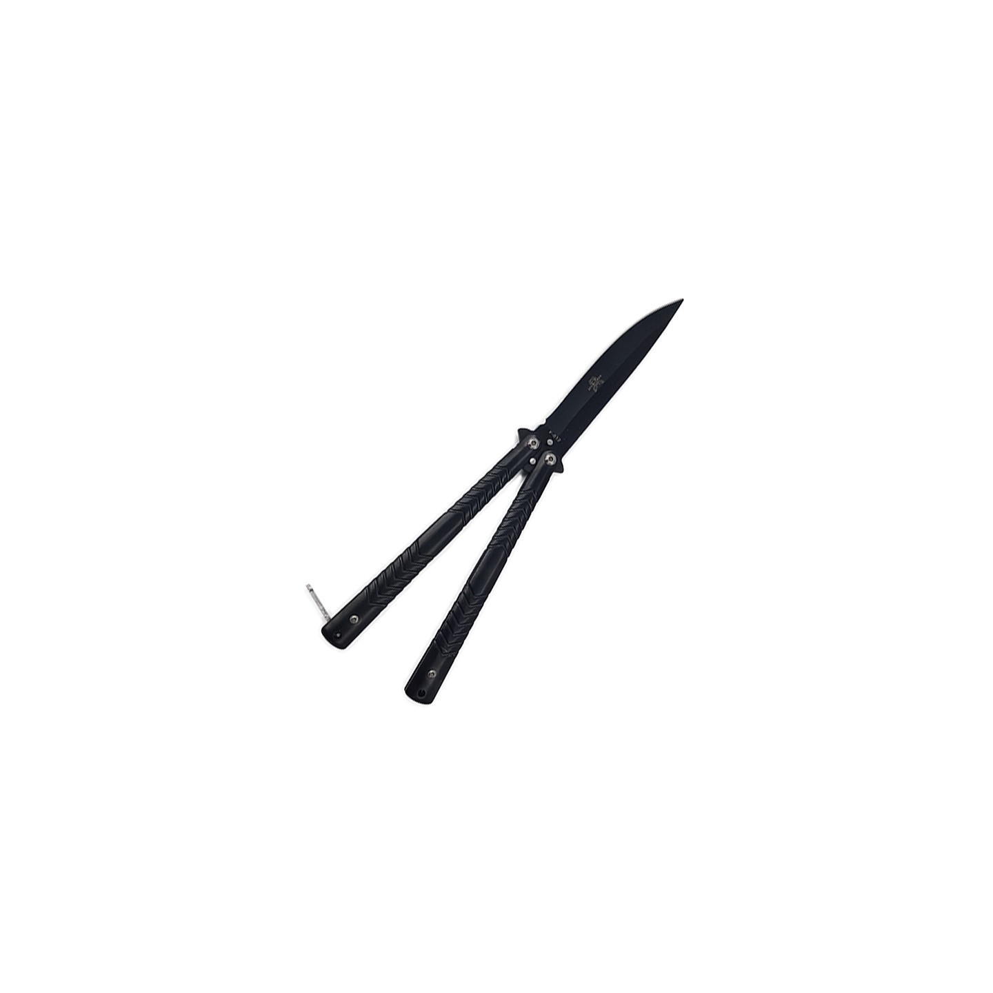 Cutit fluture butterfly, sageti, 25 cm, negru