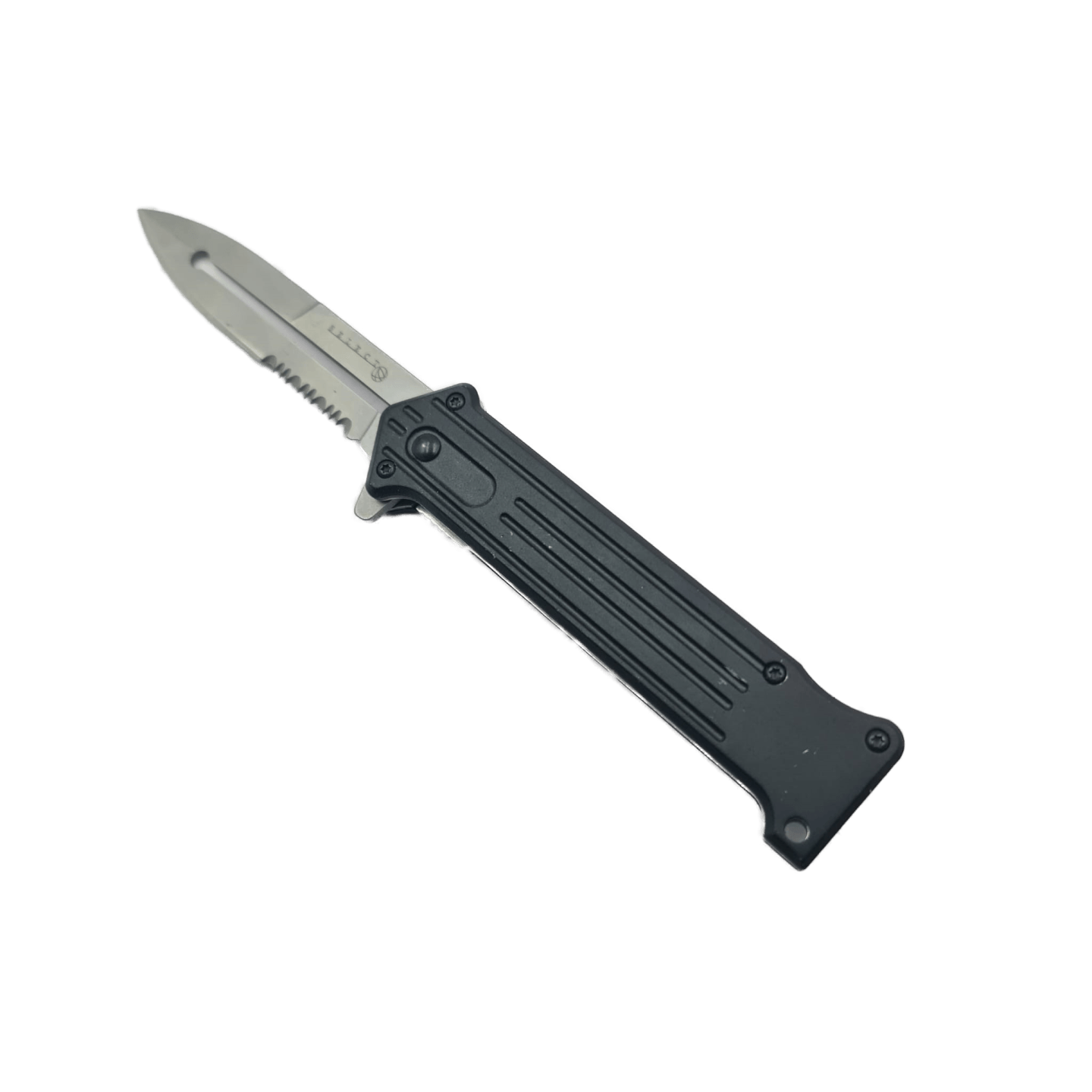 Briceag Model Sageata, Deschidere Manuala, Sistem Prindere Curea, 21 cm, Negru