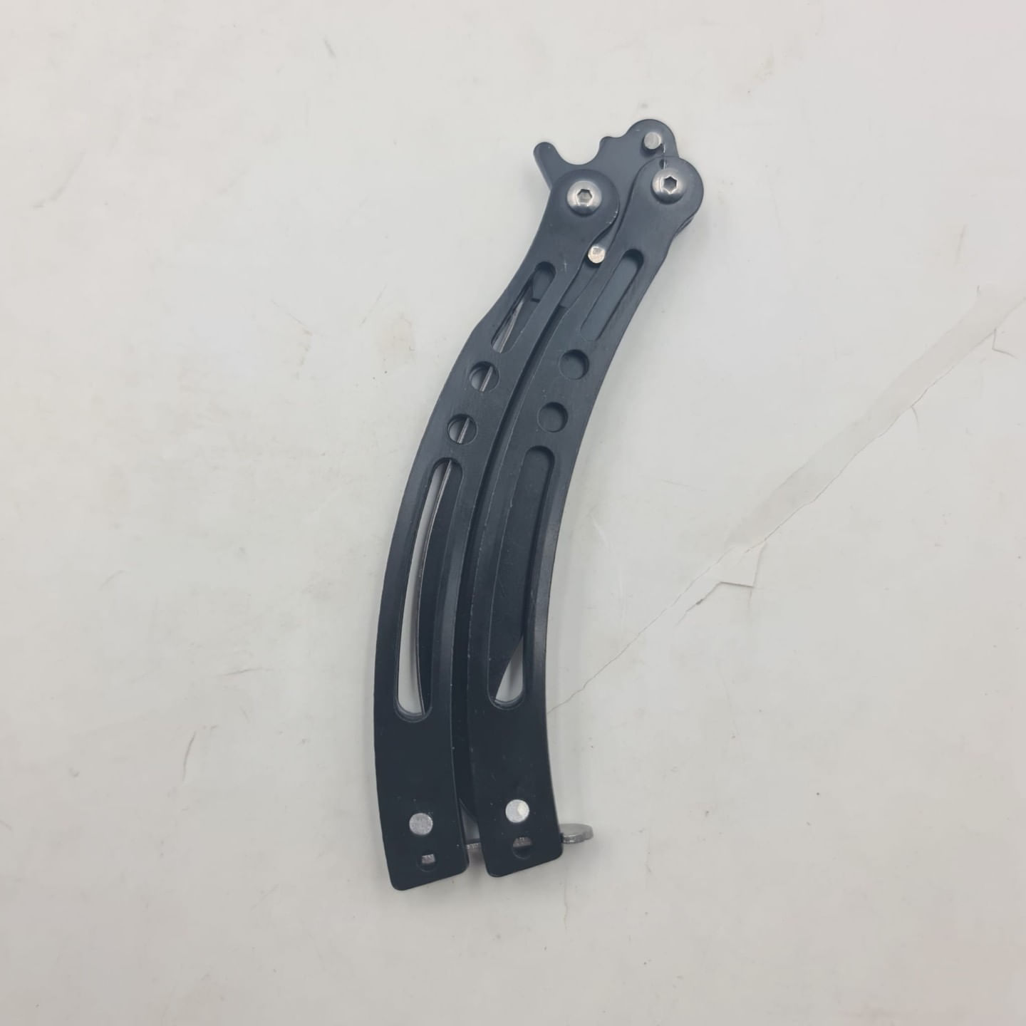 Briceag Fluture Curbat, Model Gauri, Cu Tais, Negru, 23 cm - imagine 4