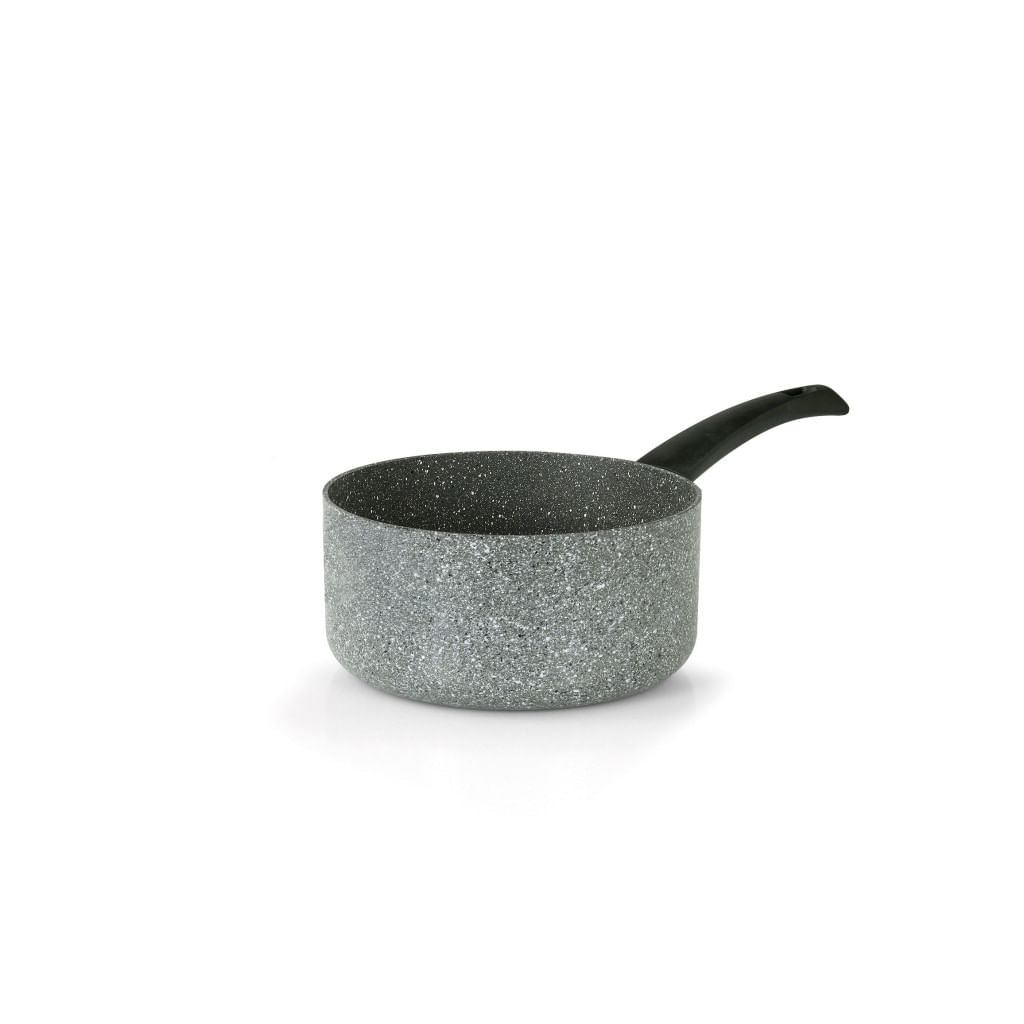 Cratita Flonal Pietra Viva cu maner pentru sosuri, 16 cm, antiaderent Magma-Tech, baza 3 mm, gaz/electric/vitroceramic — imaginea 4