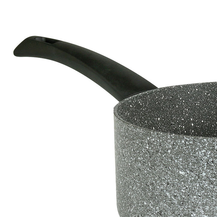 Cratita Flonal Pietra Viva cu maner pentru sosuri, 16 cm, antiaderent Magma-Tech, baza 3 mm, gaz/electric/vitroceramic — imaginea 5