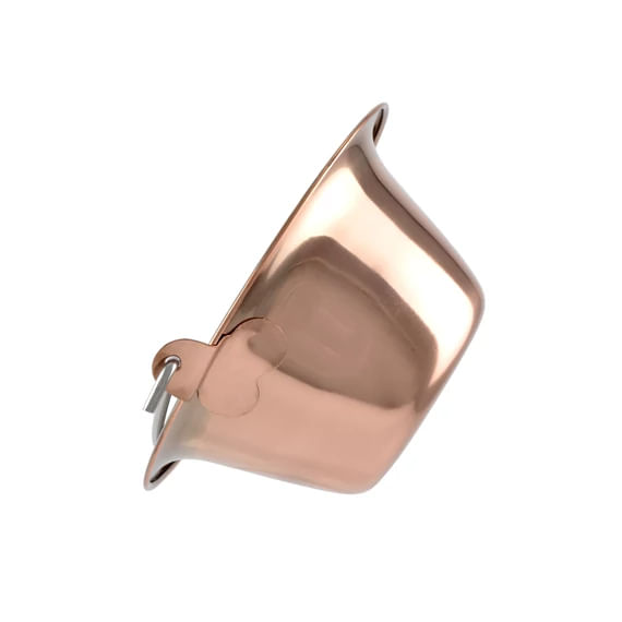 Ceaun de servire din inox 0,8 litri cu acoperire cupru — imaginea 3