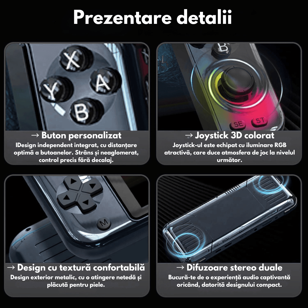 Consola Jocuri Portabila 15.000+Jocuri incorporate, VisionHub®, Ecran LCD HD 5'' inch, Quad-Core RK3128, 64GB Stocare