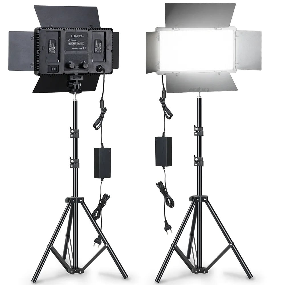 Kit Studio Lumina Continua cu 3 Lumini LED tripod, inclus, Arvada® BrightForge LED800PRO