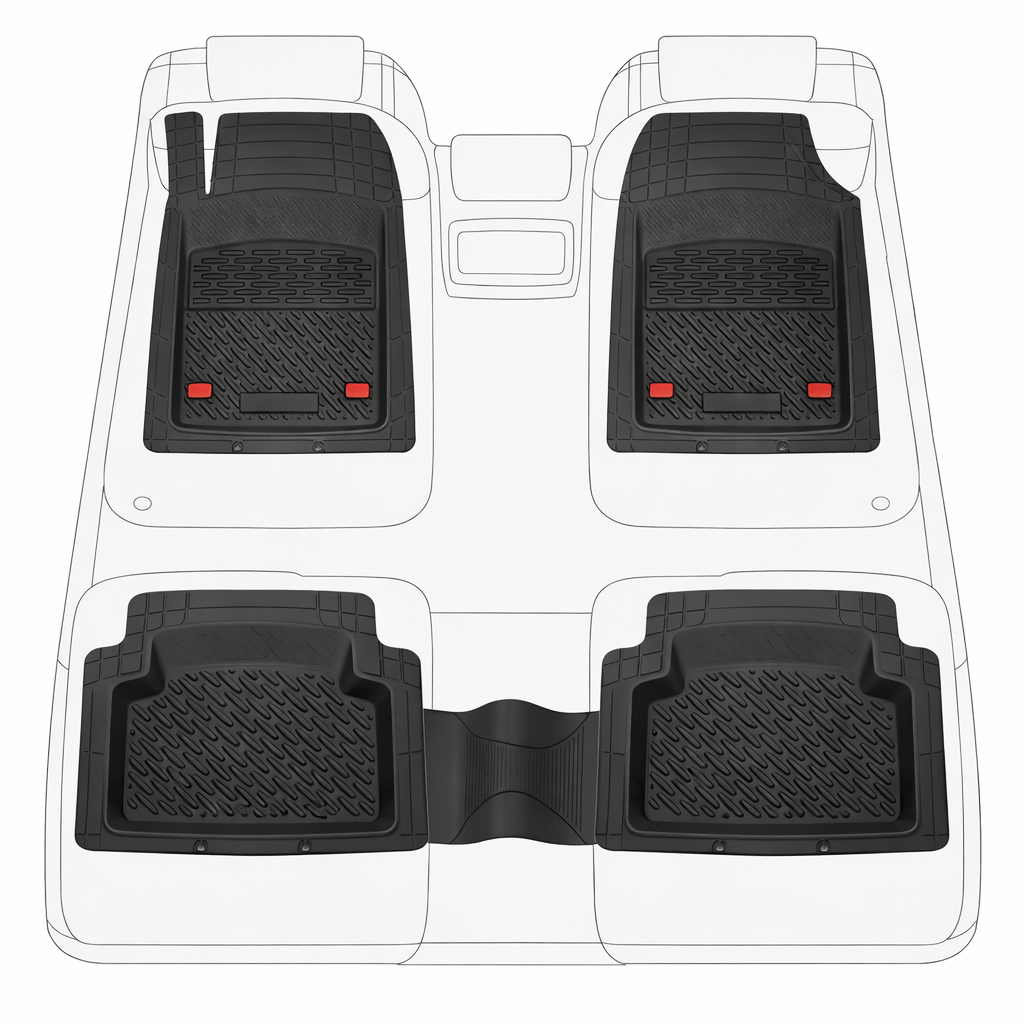 Covorase Renault Symbol II Sedan Compatibile 2008-2013 | Black