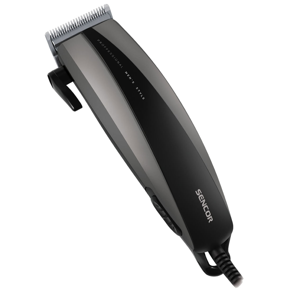 Aparat de tuns, Sencor, 4 accesorii pieptene, Lama din otel inoxidabil, Negru