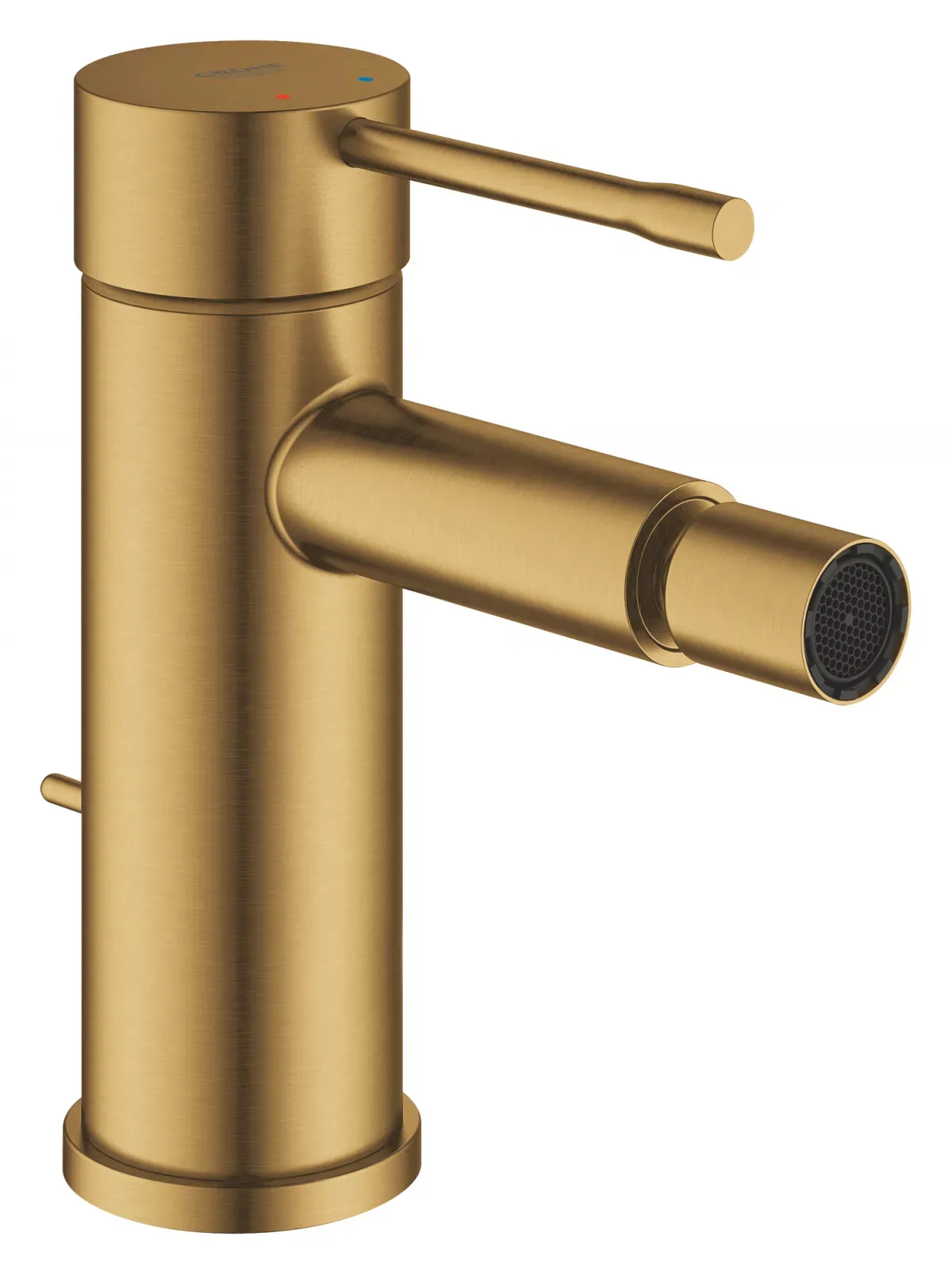 Baterie bideu Grohe Essence, 3/8'', S, aerator, ventil cu tija, mat, auriu, 24178GN1 — imaginea 2