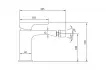 Baterie bideu Villeroy and Boch Architectura, S, 139 mm, ventil, mat, auriu, TVB12500100076 — imaginea 4