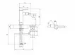 Baterie bideu Villeroy and Boch Skyla, M, 158 mm, ventil, crom, TVB11600100061 — imaginea 6