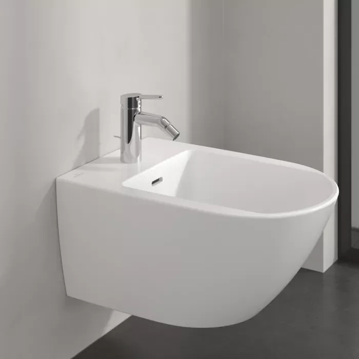 Baterie bideu Villeroy and Boch Skyla, M, 158 mm, ventil, crom, TVB11600100061 — imaginea 7