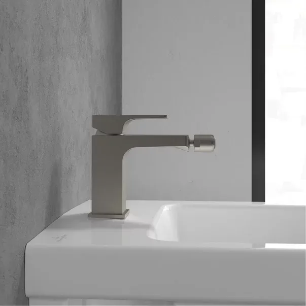 Baterie bideu Villeroy&Boch Architectura Square monocomanda nichel periat — imaginea 6