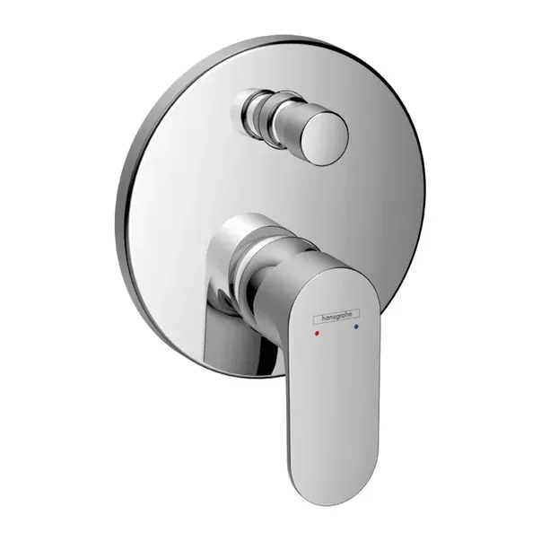 Baterie cada - dus incastrata Hansgrohe Rebris S crom lucios — imaginea 2