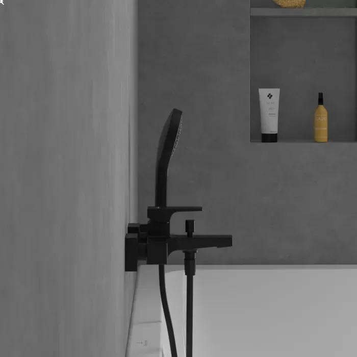 Baterie cada Villeroy and Boch Architectura, aparenta, mat, negru, TVT125001000K5 — imaginea 8