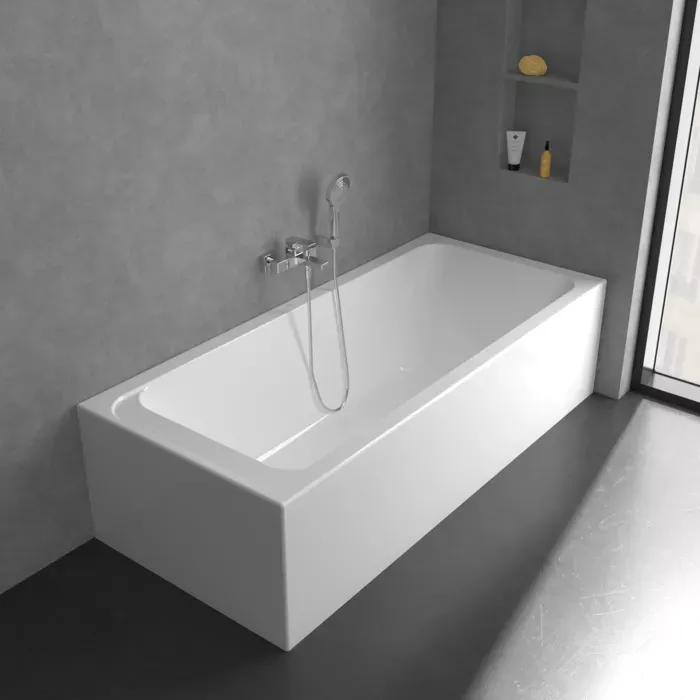 Baterie cada Villeroy and Boch Architectura, aparenta, crom, TVT12500100061 — imaginea 6