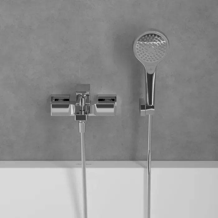 Baterie cada Villeroy and Boch Architectura, aparenta, crom, TVT12500100061 — imaginea 7