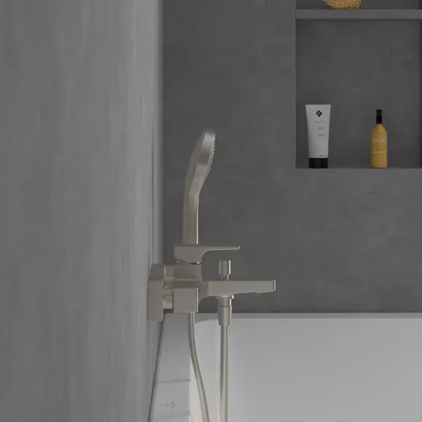Baterie cada-dus Villeroy&Boch Architectura Square monocomanda nichel periat — imaginea 5