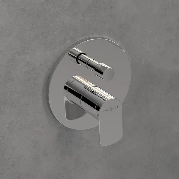 Baterie cada-dus incastrata Villeroy&Boch O.novo crom lucios fara corp ingropat — imaginea 4