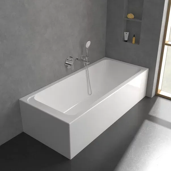 Baterie cada-dus incastrata Villeroy&Boch O.novo crom lucios fara corp ingropat — imaginea 5