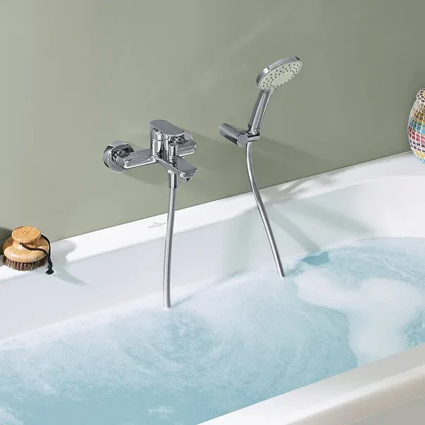 Baterie cada-dus Villeroy&Boch O.novo monocomanda crom lucios — imaginea 3