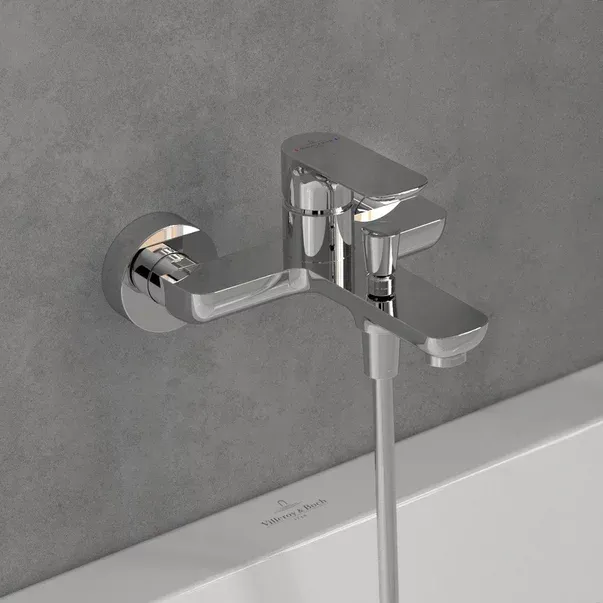 Baterie cada-dus Villeroy&Boch O.novo monocomanda crom lucios — imaginea 6