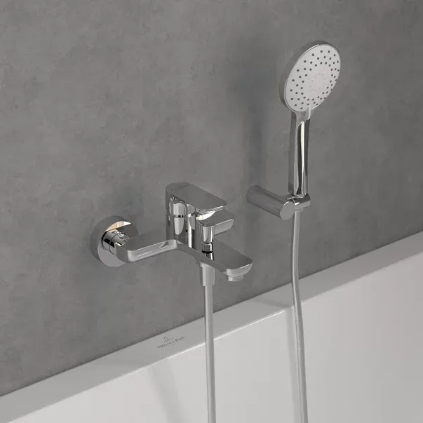 Baterie cada-dus Villeroy&Boch O.novo monocomanda crom lucios — imaginea 8