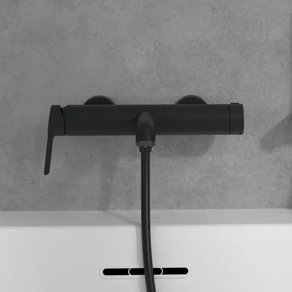 Baterie cada-dus Villeroy&Boch Skyla monocomanda negru mat — imaginea 4