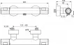 Baterie dus Ideal Standard Ceratherm T100 A7229AA, 1/2'', aparenta, termostat, anti-oparire, limitator, crom — imaginea 4