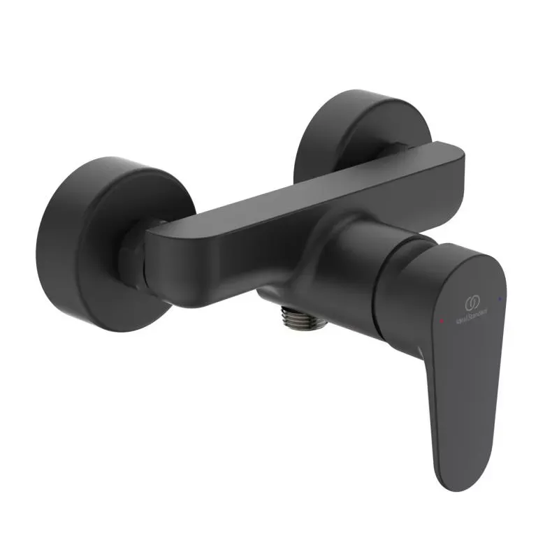 Baterie dus Ideal Standard Cerafine BC499XG, 1/2'', aparenta, monocomanda, supara sens, mat, negru — imaginea 2