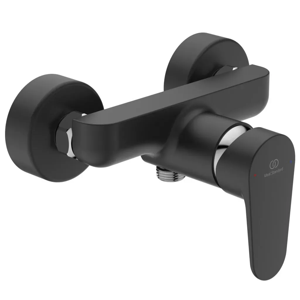 Baterie dus Ideal Standard Cerafine O BC499U4, 1/2'', aparenta, monocomanda, cartus ceramic, mat, negru — imaginea 2