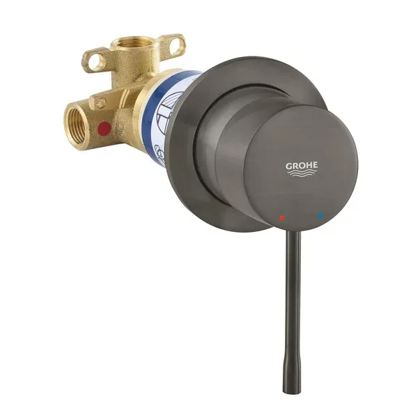Baterie dus incastrata Grohe Essence antracit periat Hard Graphite cu corp ingropat — imaginea 3
