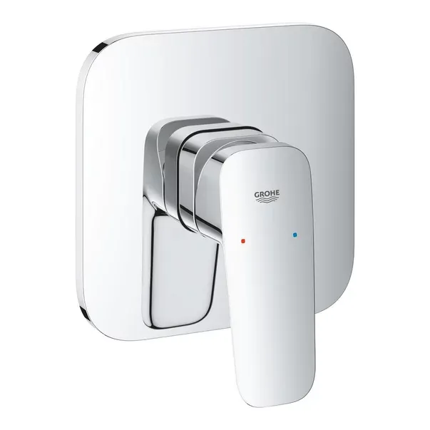 Baterie dus incastrata Grohe Cubeo crom lucios fara corp ingropat — imaginea 3
