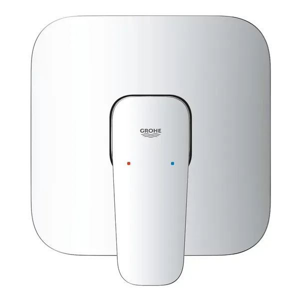 Baterie dus incastrata Grohe Cubeo crom lucios fara corp ingropat — imaginea 5