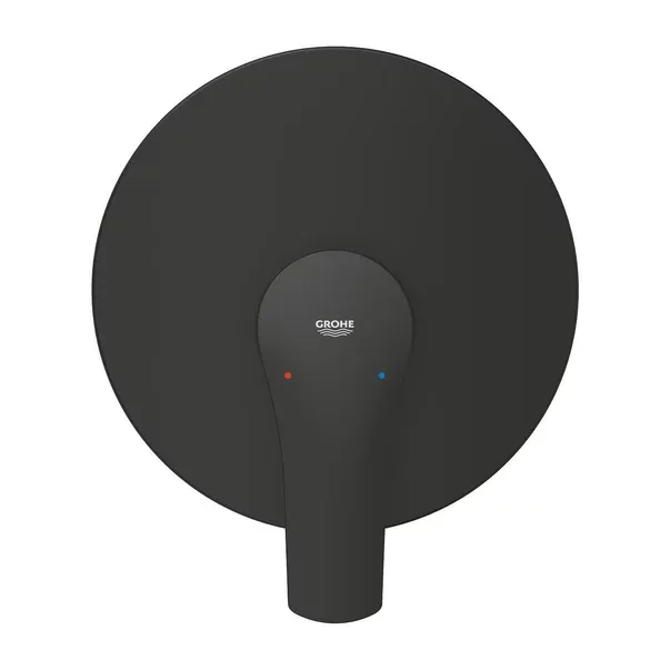 Baterie dus incastrata Grohe Eurosmart negru mat fara corp ingropat — imaginea 3