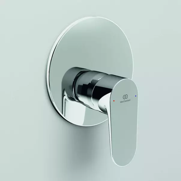 Baterie dus incastrata Ideal Standard Cerafine O crom lucios fara corp ingropat — imaginea 4