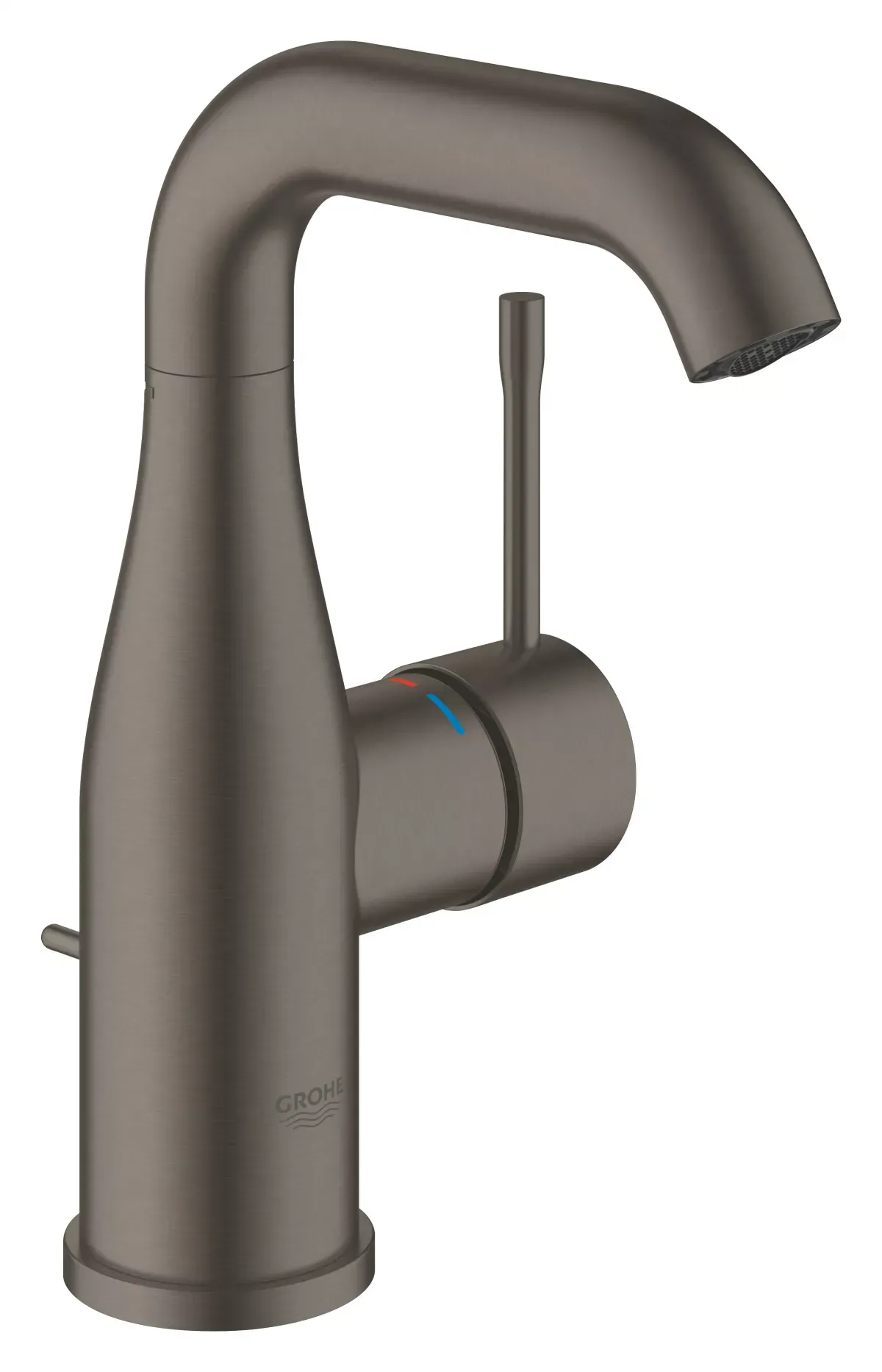 Baterie lavoar Grohe Essence 23462AL1, 3/8'', M, 193 mm, ventil, mat, grafit — imaginea 3