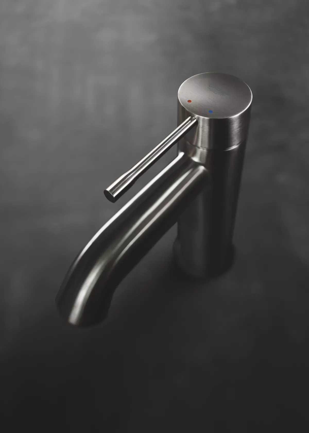 Baterie lavoar Grohe Essence, 3/8'', S, 174 mm, ventil, mat, grafit, 23589AL1 — imaginea 5
