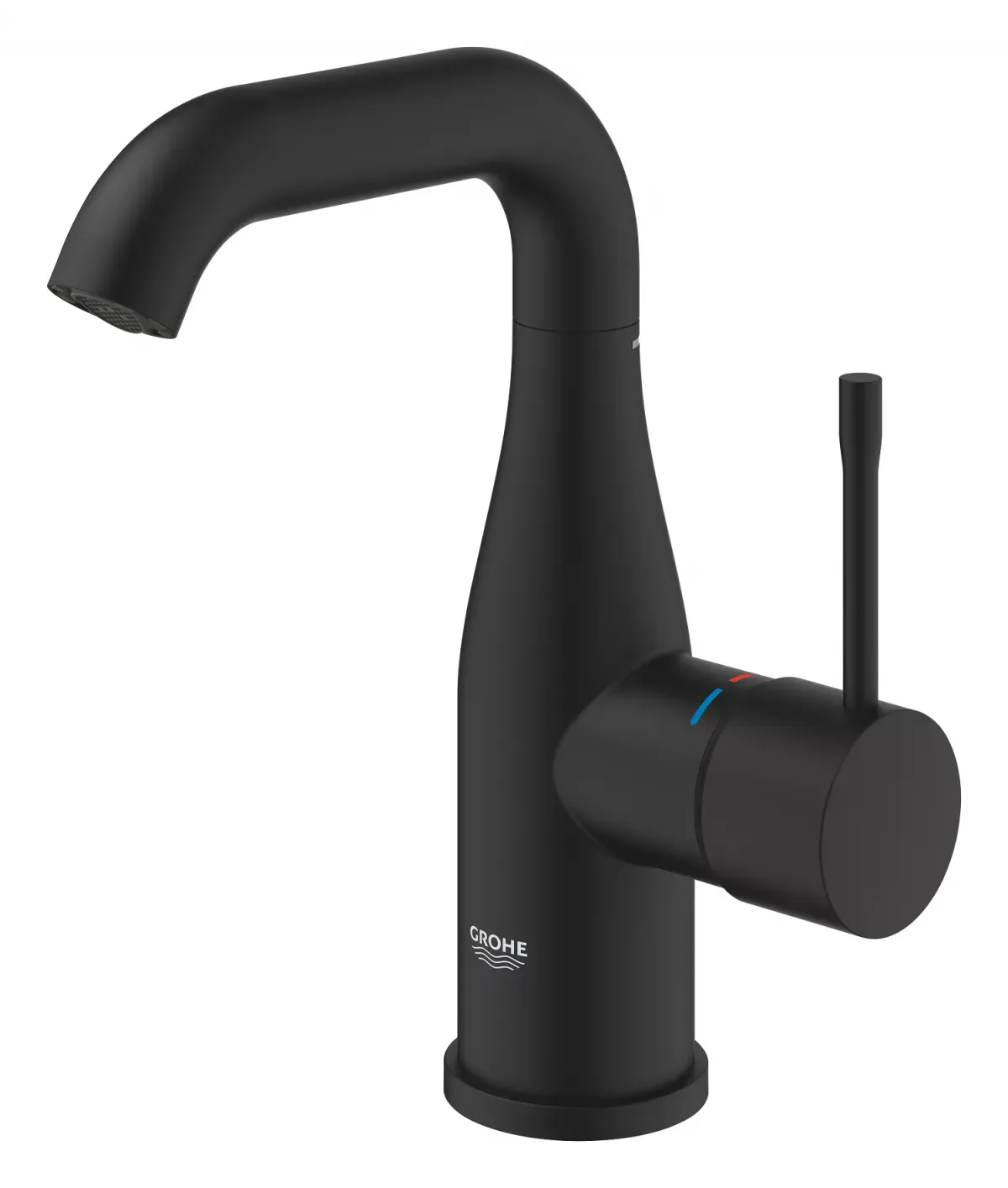 Baterie lavoar Grohe Essence, 3/8'', M, 193 mm, pivotanta, mat, negru, 24176KF1 — imaginea 2