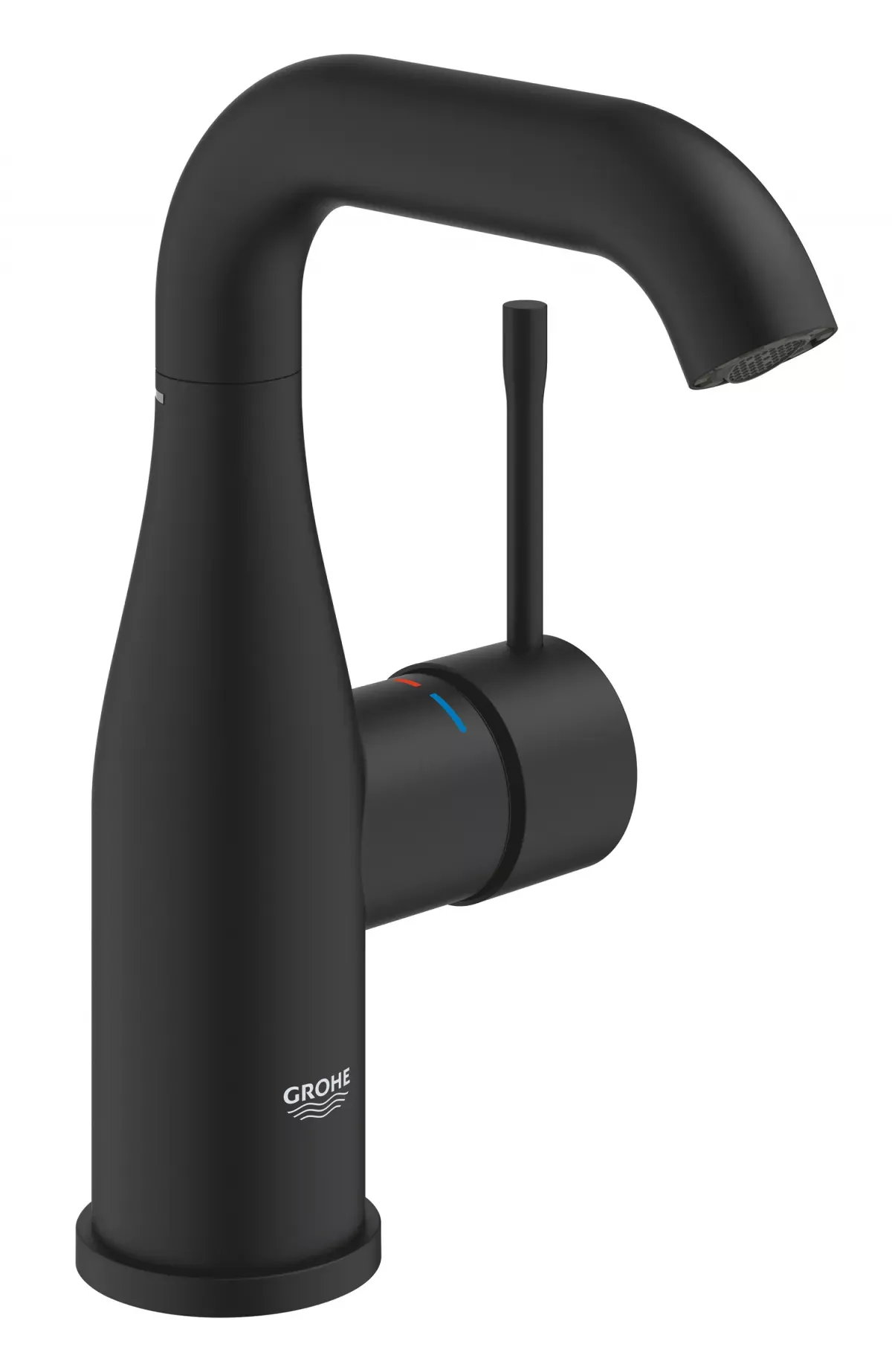 Baterie lavoar Grohe Essence, 3/8'', M, 193 mm, pivotanta, mat, negru, 24176KF1 — imaginea 4