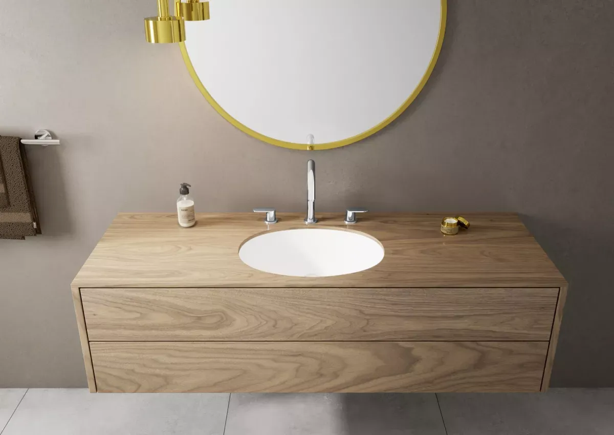 Baterie lavoar Hansgrohe Vernis Blend, L, 266 mm, ventil, crom, 71553000 — imaginea 4