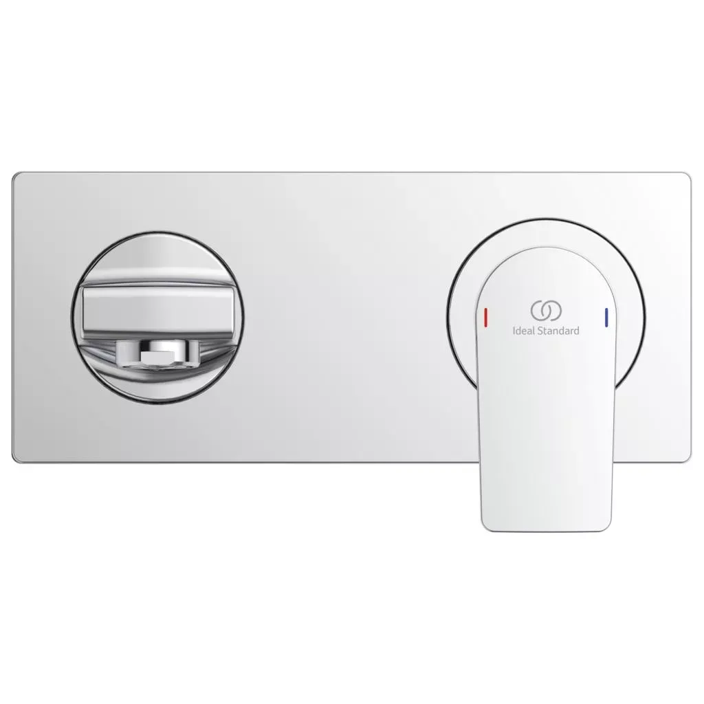 Baterie lavoar Ideal Standard Edge A7116AA, 1/2'', marimea L, monocomanda, montare pe perete, necesita set fixare, crom — imaginea 2