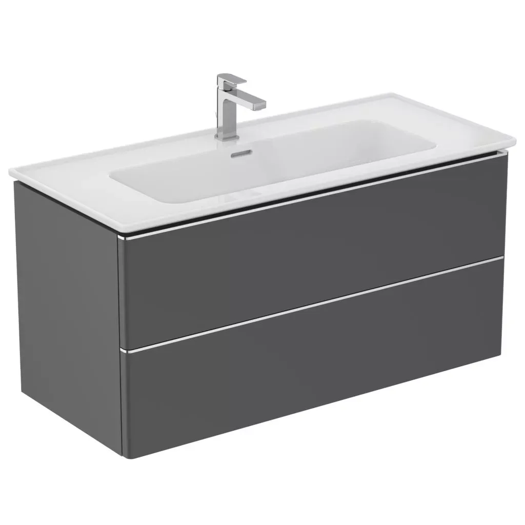 Baterie lavoar Ideal Standard Edge A7101, 3/8'', marimea M, monocomanda, cartus ceramic, pop-up metalic, crom — imaginea 2