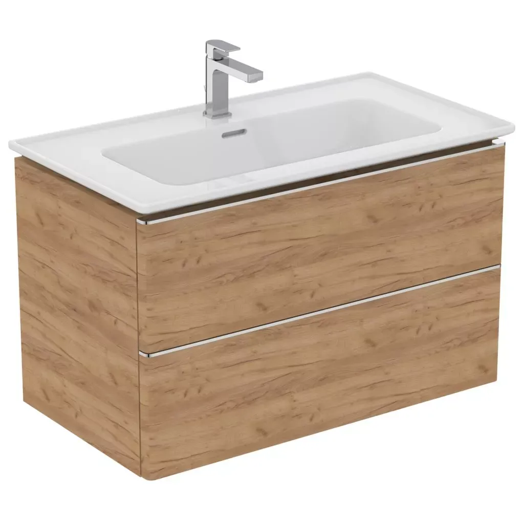 Baterie lavoar Ideal Standard Edge A7101, 3/8'', marimea M, monocomanda, cartus ceramic, pop-up metalic, crom — imaginea 6