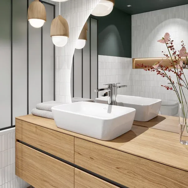 Baterie lavoar inalta Villeroy&Boch Architectura monocomanda crom lucios cu ventil Push-Open — imaginea 5
