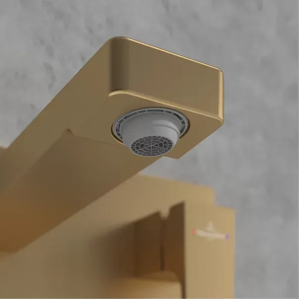 Baterie lavoar incastrata Villeroy&Boch Architectura Square auriu periat fara corp ingropat — imaginea 5