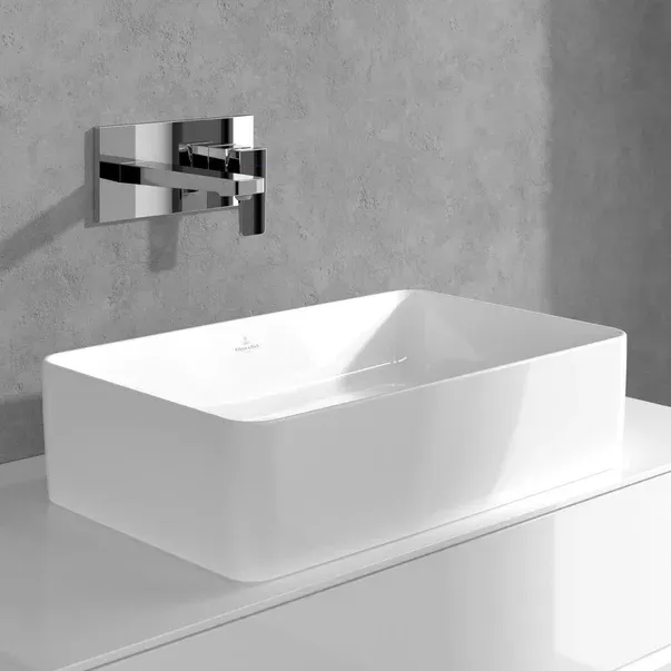 Baterie lavoar incastrata Villeroy&Boch Architectura Square crom lucios fara corp ingropat — imaginea 8