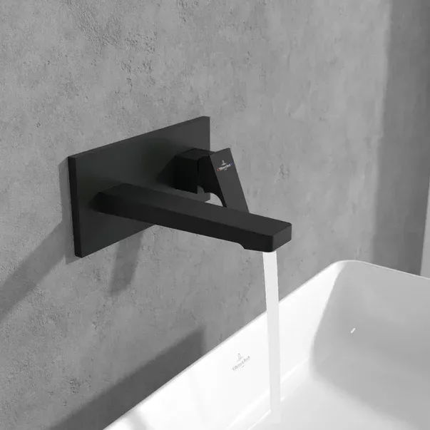 Baterie lavoar incastrata Villeroy&Boch Architectura Square negru mat fara corp ingropat — imaginea 4